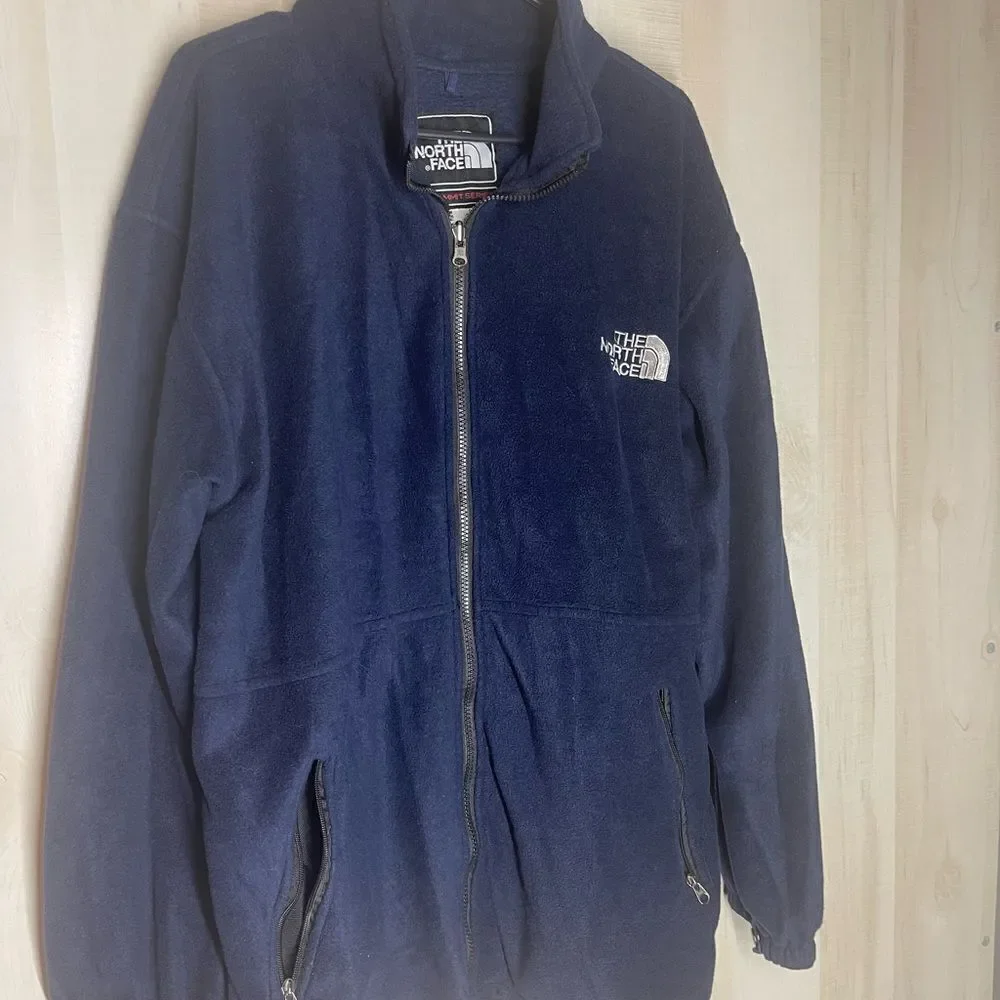 The‎ North Face Gore Windstopper navy fleece jacket summit series, size XXL